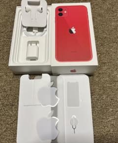 iPhone11 純正　イヤホン 充電コード　充電器　コンセント　空箱のサムネイル