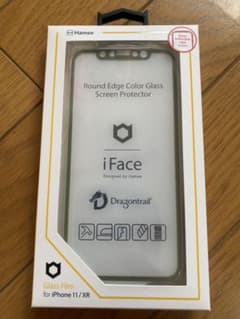 正規品iPhone XR 11 iFace フィルム　カーキのサムネイル