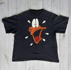 Disney】ダフィー・ダック Daffy Duck big face 90s - メルカリ