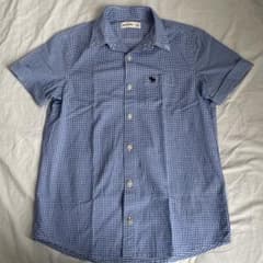 abercrombie kids 半袖シャツ ギンガムチェック L(14)のサムネイル