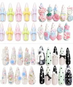 超お得！最終値下げ ネイルチップまとめ売り4つセット - メルカリ