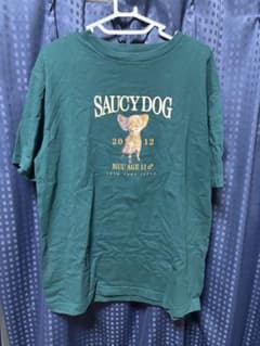 Saucy DogわんこカレッジTシャツ/グリーンのサムネイル