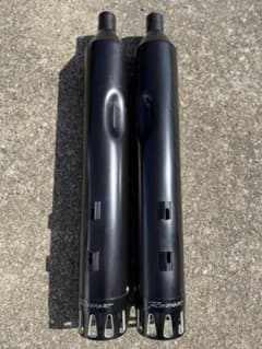 RINEHART 4.5″ DBX45 スリップオンマフラー ブラック +エンド