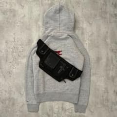 00s Archive レザーギミックリュック ショルダー グランジ y2k 00s archive キャンバス レザー ギミック ショルダーバッグ グランジ