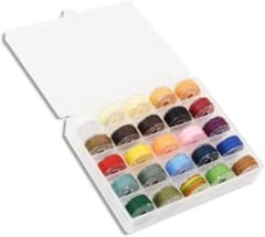 A-0095 蝋引き糸 ワックスコード 25色セット 0.65㎜ 6m