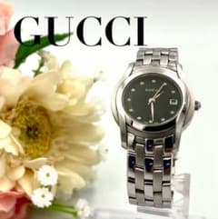 1017 美品 GUCCI 5500L 11P ダイヤ デイト 腕時計 クォーツ 1017 美品 GUCCI 5500L 11P ダイヤ デイト 腕時計 クォーツ - メルカリ