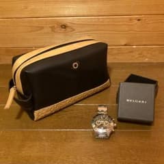 BVRGARI ブルガリ エミレーツ ファーストクラス ポーチ メンズ 腕時計