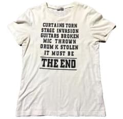 【名作】Dior ディオール THE END メッセージ プリント Tシャツ 白 名作】Dior ディオール THE END メッセージ プリント Tシャツ 白