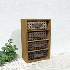 クラフトバンド　引き出し付きウッドボックス（BROWN系 ver.） クラフトバンド 引き出し付きウッドボックス（BROWN系 ver.） - メルカリ
