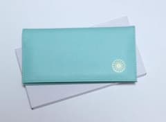 未開封・新品） 皇居 菊華ご紋入り長財布 サックス（ミントブルー