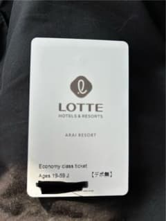 LOTTE ARAI RESORT エコノミークラスチケットのサムネイル