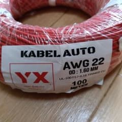 KABEL AUTO AWG 22 100m 赤色 電線 - メルカリ