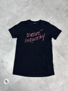 DIESEL 半袖 Tシャツ ブラック ピンクのサムネイル