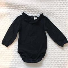 H&M ラメ入り襟付きロンパース 80のサムネイル