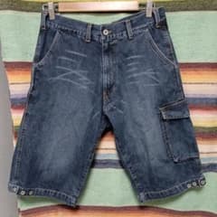 90s old stussy カーゴデニムショートパンツ 黒タグ USA製 - メルカリ