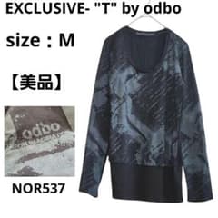 [Excellent Condition] EXCLUSIVE - "T" by odbo Long-Sleeve Cut and Sew Top, Black, Size M