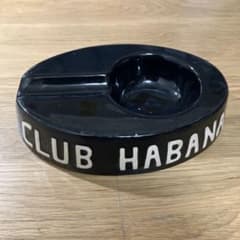 アンティーク　CLUB HABANA 陶器製 灰皿 ブラック50S アンティーク CLUB HABANA 陶器製 灰皿 ブラック50S - メルカリ