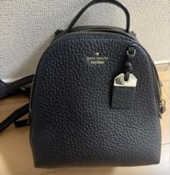 ブラックレザーミニバックパックのサムネイル