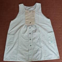 学研　保育士エプロン　ストライプのサムネイル