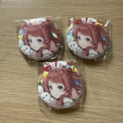 GiGO 学園アイドルマスター 学マス オーロラ箔押し缶バッジ 花海咲季 ３点