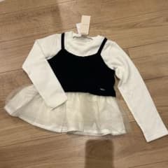so様専用！プティマイン♪ レイヤードデザイン ペプラム トップス120cmのサムネイル