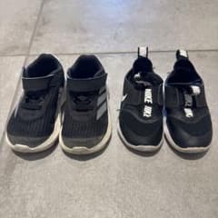 adidas NIKE キッズスニーカー 2足セットのサムネイル
