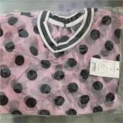 kawijamele  ドットフロッキーシースルーTOPS ピンクのサムネイル