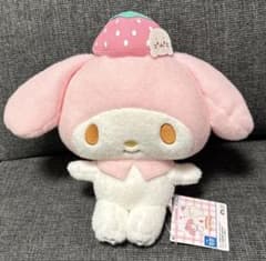 ⑧しろたん×マイメロディ　いちごBIGぬいぐるみ　マイメロ