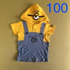 BABYDOLLミニオンフード付Tシャツ100のサムネイル