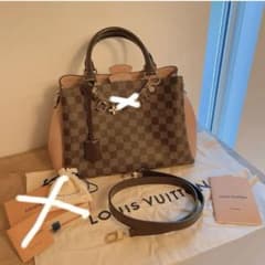 LOUIS VUITTON ダミエ ブリタニー ピンク バッグ - メルカリ