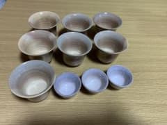 【まとめ買い割引有】陶器製 湯呑み 9個セットのサムネイル