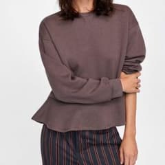 ZARA ペプラムスウェットのサムネイル