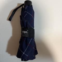 Wpc. 折りたたみ傘 ネイビー チェック柄のサムネイル