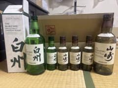 サントリー 白州 山崎 シングルモルト ウイスキー 空瓶 6本セット