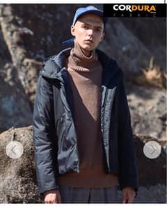 LIDNM CORDURAナイロンフーデッドダウン【ネイビー】のサムネイル