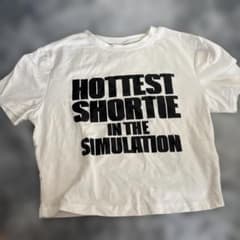 SHEIN ロゴプリント 半袖Tシャツ ホワイトのサムネイル