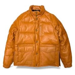 美品 JACK ROSE ジャックローズ ゴートレザー ダウン ジャケット M