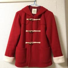 イッカ レッド ダッフルコート ❣のサムネイル