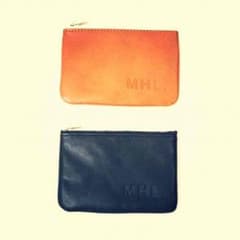 MHL.(エムエイチエル)レザーコインケース ダークブラウンのサムネイル