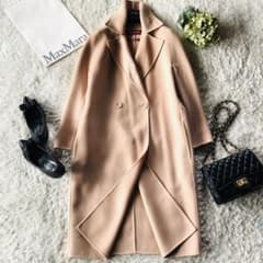 未使用✨マックスマーラ コート クチートアマーノ カシミヤ ピンクベージュ 42 現行モデル✨未使用 マックスマーラ クチートアマーノコート カシミヤ