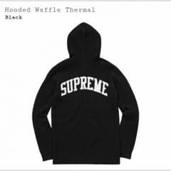 Hooded Waffle Thermal Blackのサムネイル