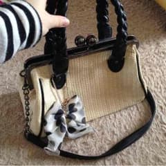 がま口カゴバッグのサムネイル