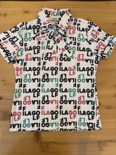 FILA GOLF レディース 半袖ポロシャツ ボウタイ 総柄のサムネイル