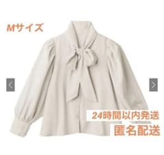 ロングカフスリボンタイブラウス k8568vのサムネイル