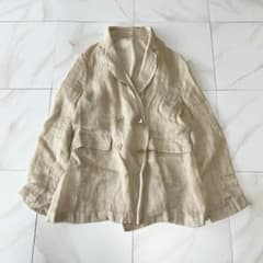 25SS スローブイエナ ラミージョーゼットジャケット リネン ダブル