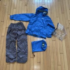 LOGOS キッズ用120サイズ　レインスーツ（上下セット）のサムネイル