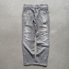 00s dolce&gabbana grey damaged 14 denim - メルカリ