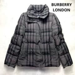 高級感✨バーバリーロンドン ダウンジャケット メガチェック 総柄 36