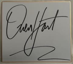 鉄腕　スーパースター・ビリー・グラハム　直筆サイン色紙（外国人プロレスラー） 鉄腕 スーパースター・ビリー・グラハム 直筆サイン色紙（外国人