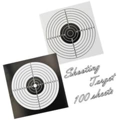 H010】（100枚 ホワイト）厚手 シューティング ターゲット 的 - メルカリ